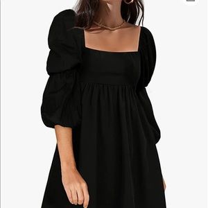 Babydoll puff sleeve dress